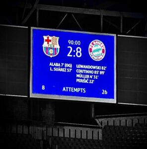 Six years since 2–8. An anniversary Barcelona probably left off the calendar
