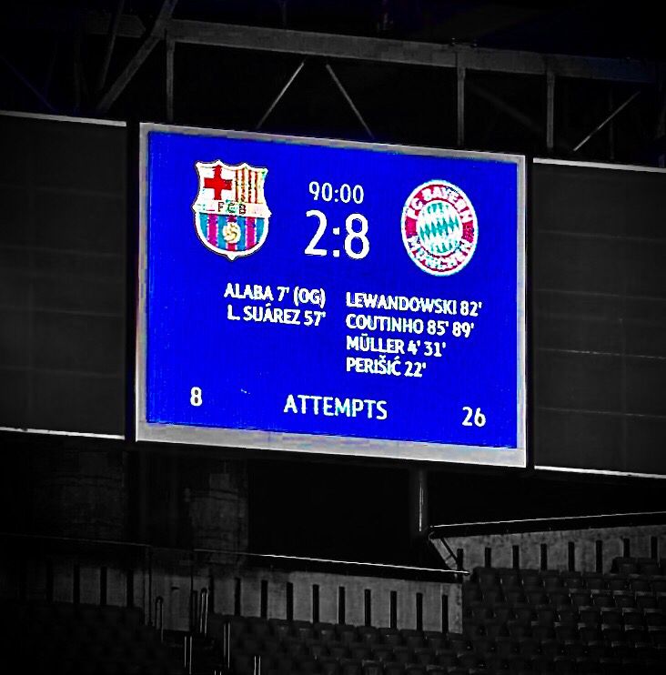 Six years since 2–8. An anniversary Barcelona probably left off the calendar