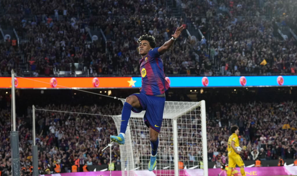 Lamine Yamal one goal away from 50 for Barcelona