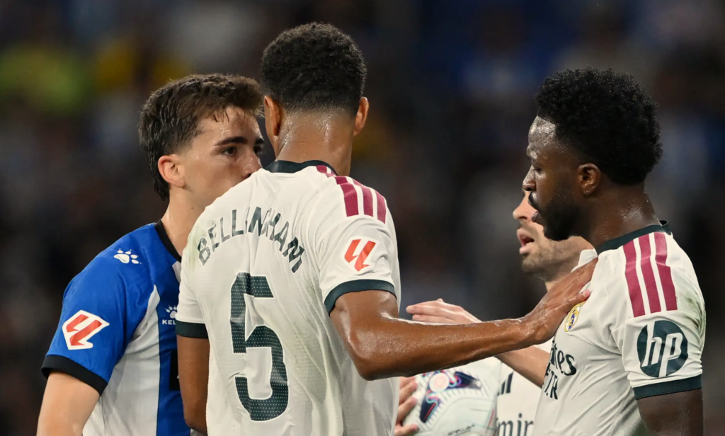 Vinicius fouled 489 times. Real questions the standard
