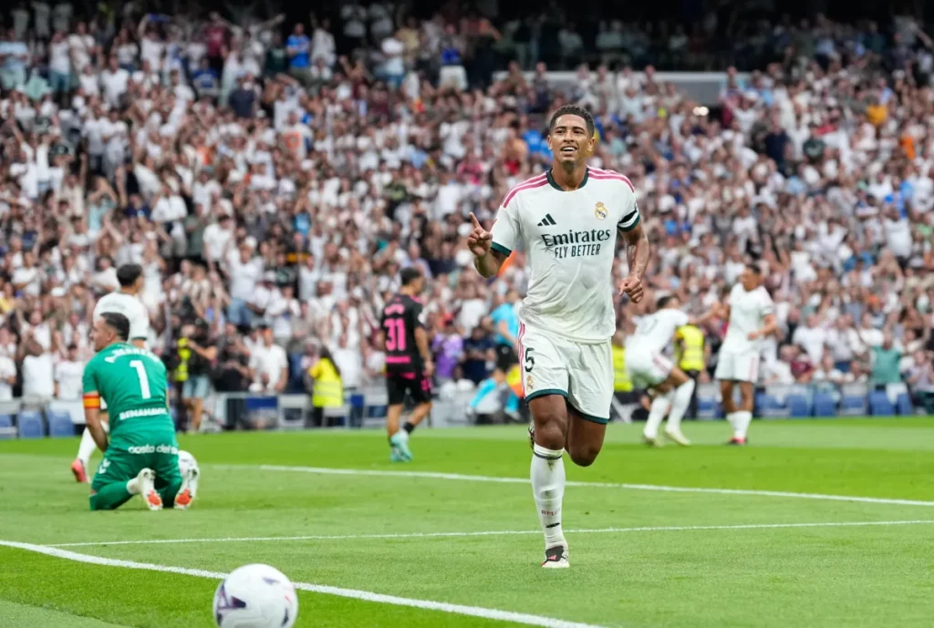 Bellingham named MVP against Málaga after goal and commanding display