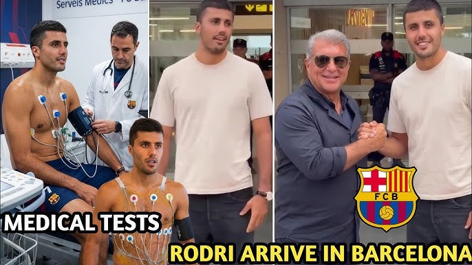 Rodri Completes Medical as Barcelona Wait for Paperwork from Manchester City