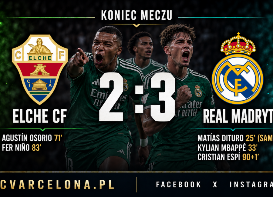 Real Madryt wygrał szalony mecz w Elche. Carlos Espí rozstrzygnął go w 91. minucie