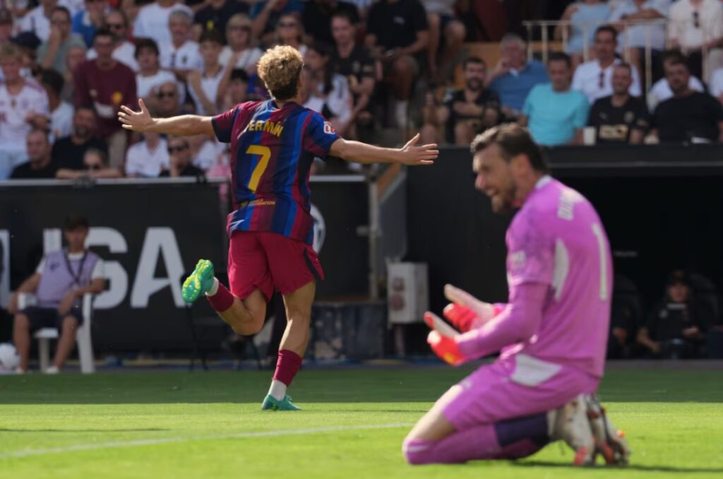 Fermín moves ahead of Dani Olmo in Barcelona’s starting-order battle