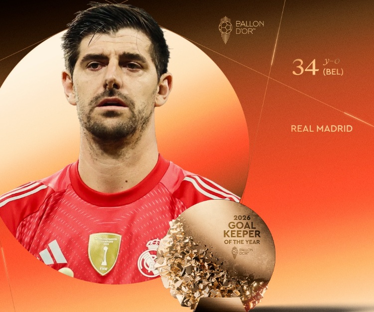 Courtois returns to the elite shortlist with Yashin Trophy nomination