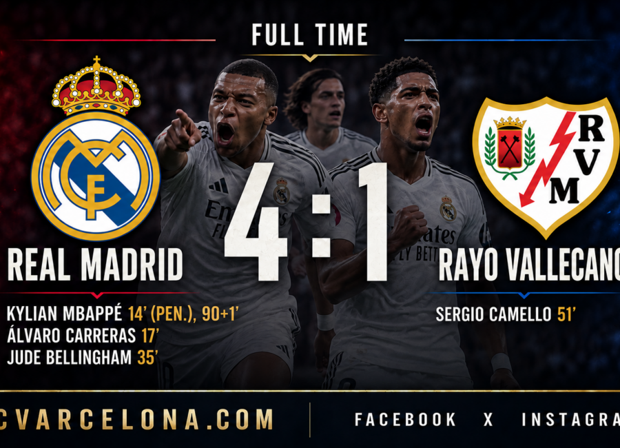 Real Madrid crush Rayo 4-1 as Arda Güler delivers a brilliant cameo